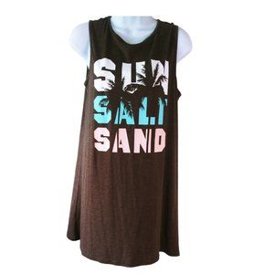 T-SHIRT DRESS SLEEVELESS"SUN SALT SAND"